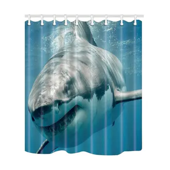 Shark under the sea Shower Curtains for Bathroom Washable Bath Screens Polyester Fabric Waterproof Mildew Proof with 12 Hooks
Shark under the sea Shower Curtains for Bathroom Washable Bath Screens Polyester Fabric Waterproof Mildew Proof with 12 Hooks