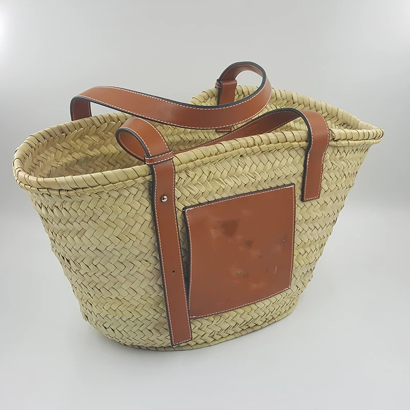 Summer Palm Basket Raffia Handbag Travel Tote Morocco Luxury Designer Beach Bag High Quality Famous Brand Straw Bags INS HOT
Summer Palm Basket Raffia Handbag Travel Tote Morocco Luxury Designer Beach Bag High Quality Famous Brand Straw Bags INS HOT