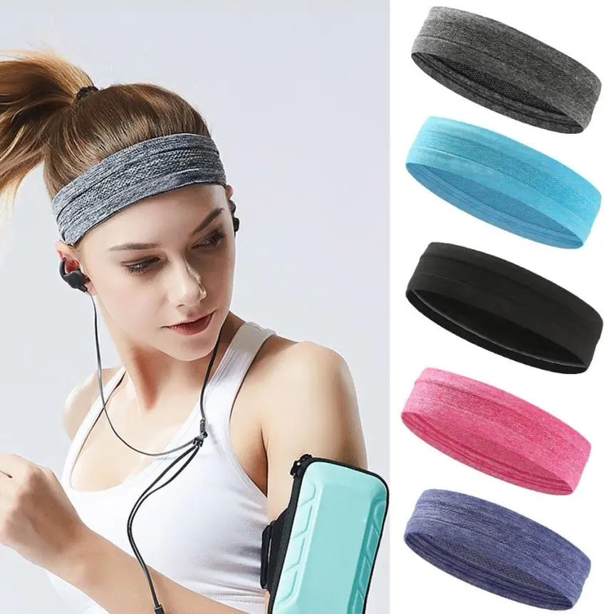 Sports Cotton Unisex Sweat Sweatband Headband Yoga Gym Stretch Head Band Hair/US Sports Cotton Unisex Sweat Sweatband Headband Yoga Gym Stretch Head Band Hair/US