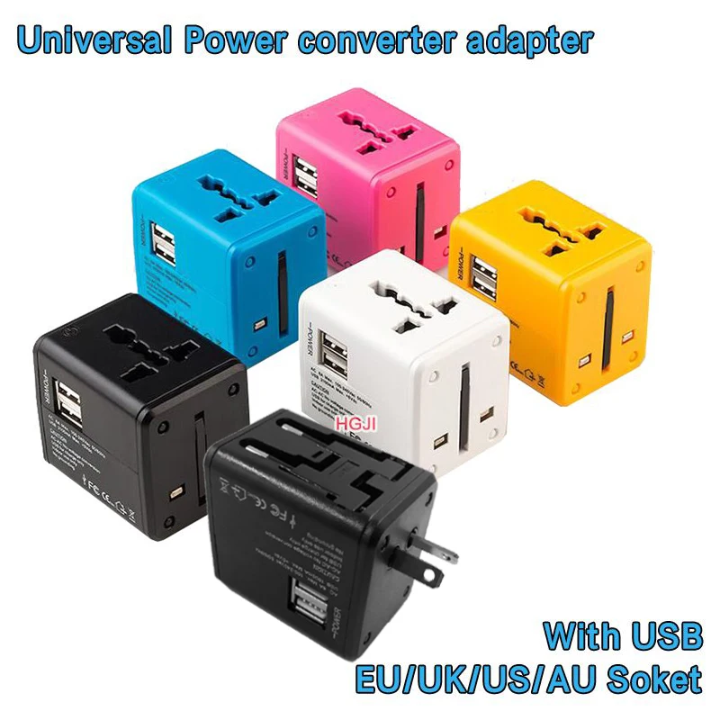 New Universal Travel Converter Adapter Electric Sockets change US/AU/UK/EU socket with 2USB Charging 5V 2A 5v2000ma converter
New Universal Travel Converter Adapter Electric Sockets change US/AU/UK/EU socket with 2USB Charging 5V 2A 5v2000ma converter