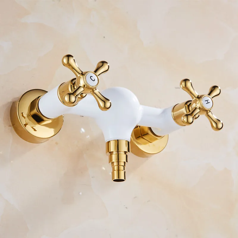 Washing Machine Faucet Copper Hot and Cold Mixer Tap Wall Mounted Dual Handle 1/2 and 3/4 Universality Outdoor Garden Faucet
Washing Machine Faucet Copper Hot and Cold Mixer Tap Wall Mounted Dual Handle 1/2 and 3/4 Universality Outdoor Garden Faucet