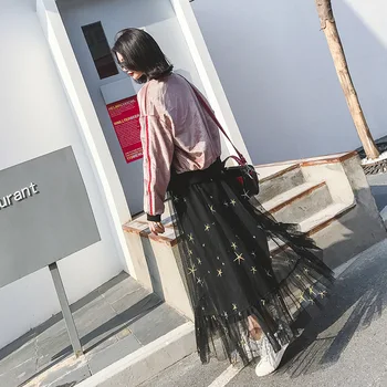 2019 Sale Faldas Mujer Saia Midi Skirt Long Women Autumn And Winter New Korean Version Baitao Star Embroidered Screen A-shaped
2019 Sale Faldas Mujer Saia Midi Skirt Long Women Autumn And Winter New Korean Version Baitao Star Embroidered Screen A-shaped