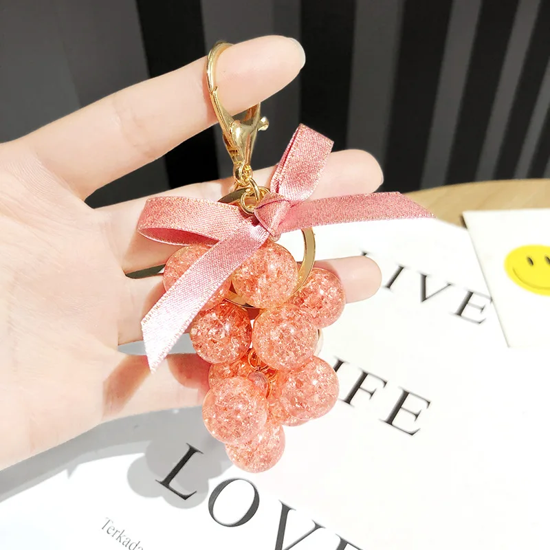 2019 New Fashion Key Chain Accessories Tassel Key Ring Crystal Grape Fruit Pendant Car Keychain Holder Jewelry Bag Charms
2019 New Fashion Key Chain Accessories Tassel Key Ring Crystal Grape Fruit Pendant Car Keychain Holder Jewelry Bag Charms