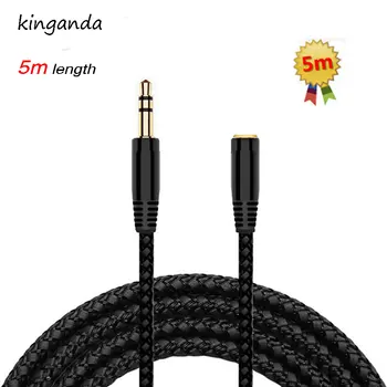 5m 16Ft Headphone Extension Cable 3.5mm Jack Male to Female AUX Cable M/F Audio Stereo Extender Cord Earphone Cloth Braid Cable
5m 16Ft Headphone Extension Cable 3.5mm Jack Male to Female AUX Cable M/F Audio Stereo Extender Cord Earphone Cloth Braid Cable