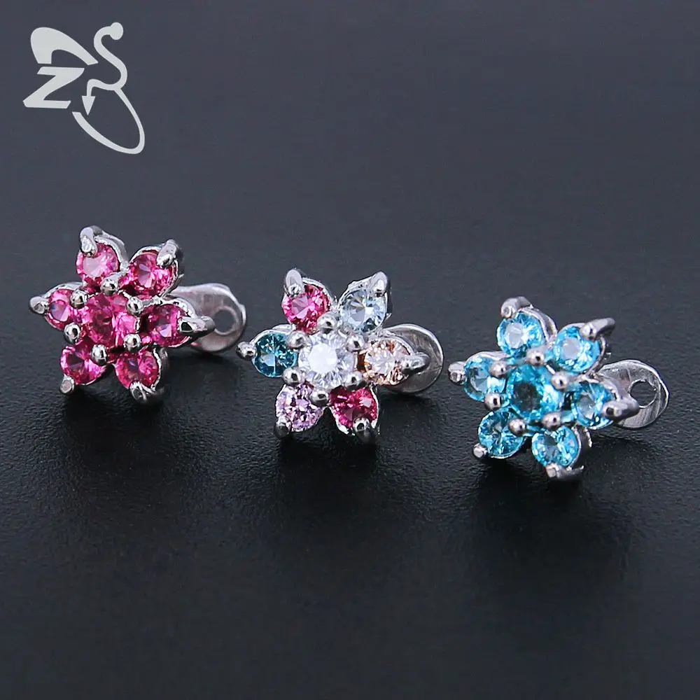 Cute White Pink Blue Flower Crystal Dermal Anchor Piercings Stainless Steel Skin Diver Tops Dermal Piercing Hide in Skin Jewelry
Cute White Pink Blue Flower Crystal Dermal Anchor Piercings Stainless Steel Skin Diver Tops Dermal Piercing Hide in Skin Jewelry