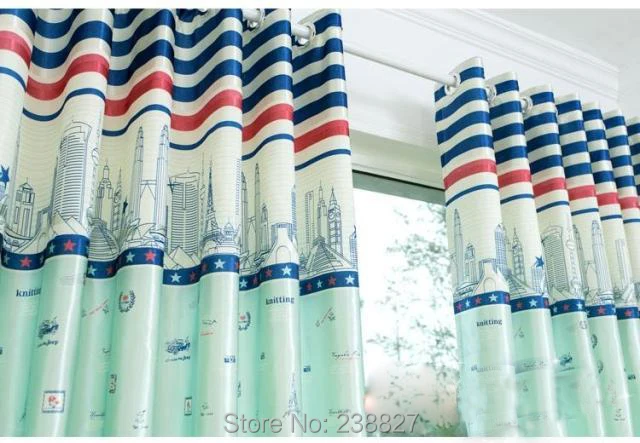 XinHuaEase Short Curtains for Kitchen on the Window Thick Blackout Curtain for the Living Room Children Bedroom Green Pink Door (5)