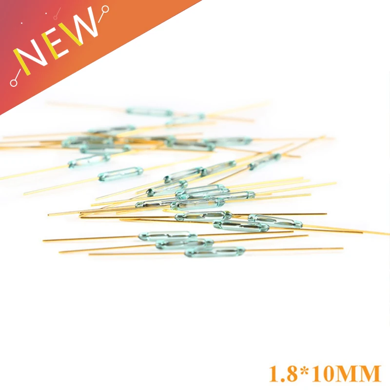 5PCS/LOT Reed Switch 1.8*10mm Magnetic Control Switch Green Glass Reed Switches Glass Normally Open Contact For Sensors
5PCS/LOT Reed Switch 1.8*10mm Magnetic Control Switch Green Glass Reed Switches Glass Normally Open Contact For Sensors