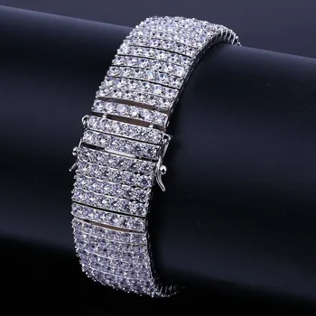 Fashion Brand Hip Hop 6 Rows Iced Out Micro Pave Cubic Zircon Punk Bracelet Hand Chain Gifts For Women Visuteria Mujeres
Fashion Brand Hip Hop 6 Rows Iced Out Micro Pave Cubic Zircon Punk Bracelet Hand Chain Gifts For Women Visuteria Mujeres