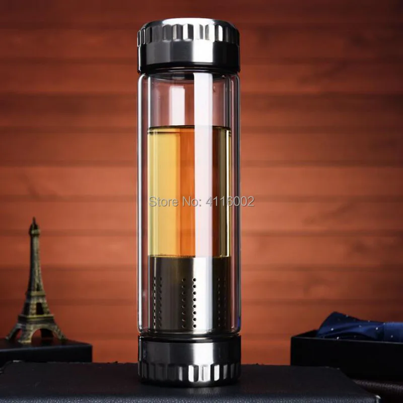 12pcs 400ML Business Water Bottle Glass Bottle Stainless Steel Tea Infuser Filter Double Wall Glass Sport Water Tumbler
12pcs 400ML Business Water Bottle Glass Bottle Stainless Steel Tea Infuser Filter Double Wall Glass Sport Water Tumbler