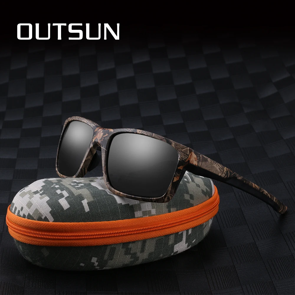 OUTSUN Men Women Sunglasses Polarized Lens Sport Fishing Goggles TR90+Rubber frame polaroid Sun Glasses Camo case 8706
OUTSUN Men Women Sunglasses Polarized Lens Sport Fishing Goggles TR90+Rubber frame polaroid Sun Glasses Camo case 8706