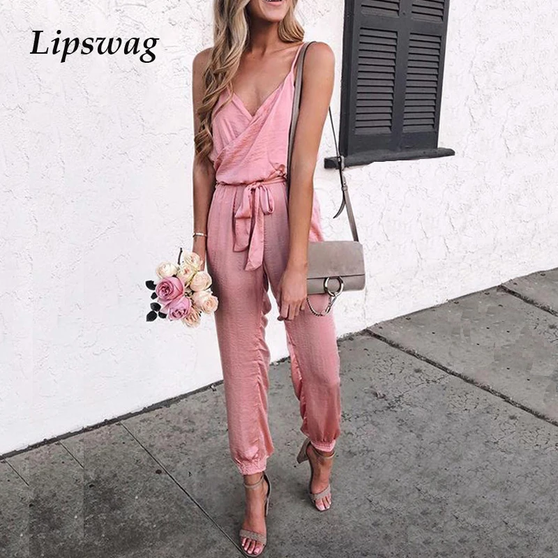 Lipswag Casual Off Shoulder Party Jumpsuit Women Criss Cross Sexy V-neck Strap Jumpsuits Fashion Sleeveless Summer Romper Belt
Lipswag Casual Off Shoulder Party Jumpsuit Women Criss Cross Sexy V-neck Strap Jumpsuits Fashion Sleeveless Summer Romper Belt