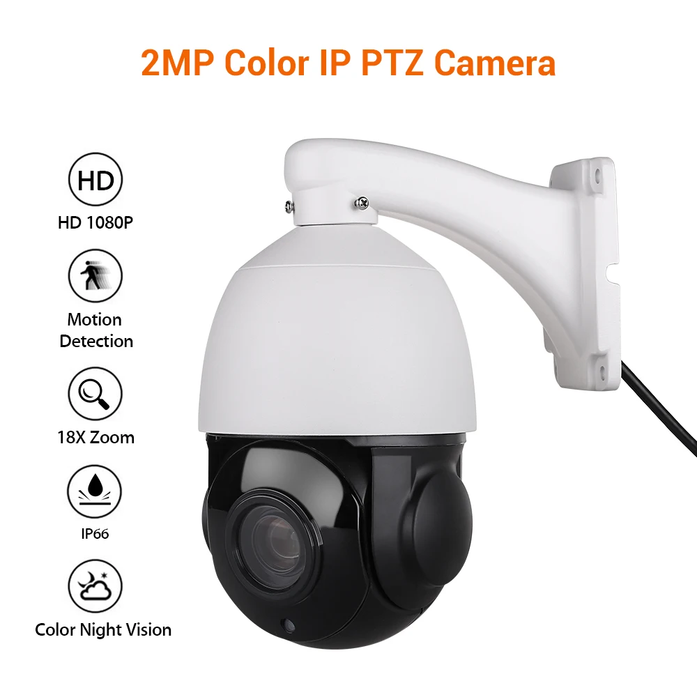 2MP 1080P IP PTZ Camera Security 18X Zoom Network Camera Color Night Vision Dome 1920*1080 CCTV Camera P2P
2MP 1080P IP PTZ Camera Security 18X Zoom Network Camera Color Night Vision Dome 1920*1080 CCTV Camera P2P