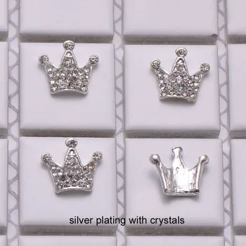 (M0908) 15mmx13mm metal rhinestone embellishment ,silver or light gold plating,crown shape,flat back,crystal style
(M0908) 15mmx13mm metal rhinestone embellishment ,silver or light gold plating,crown shape,flat back,crystal style