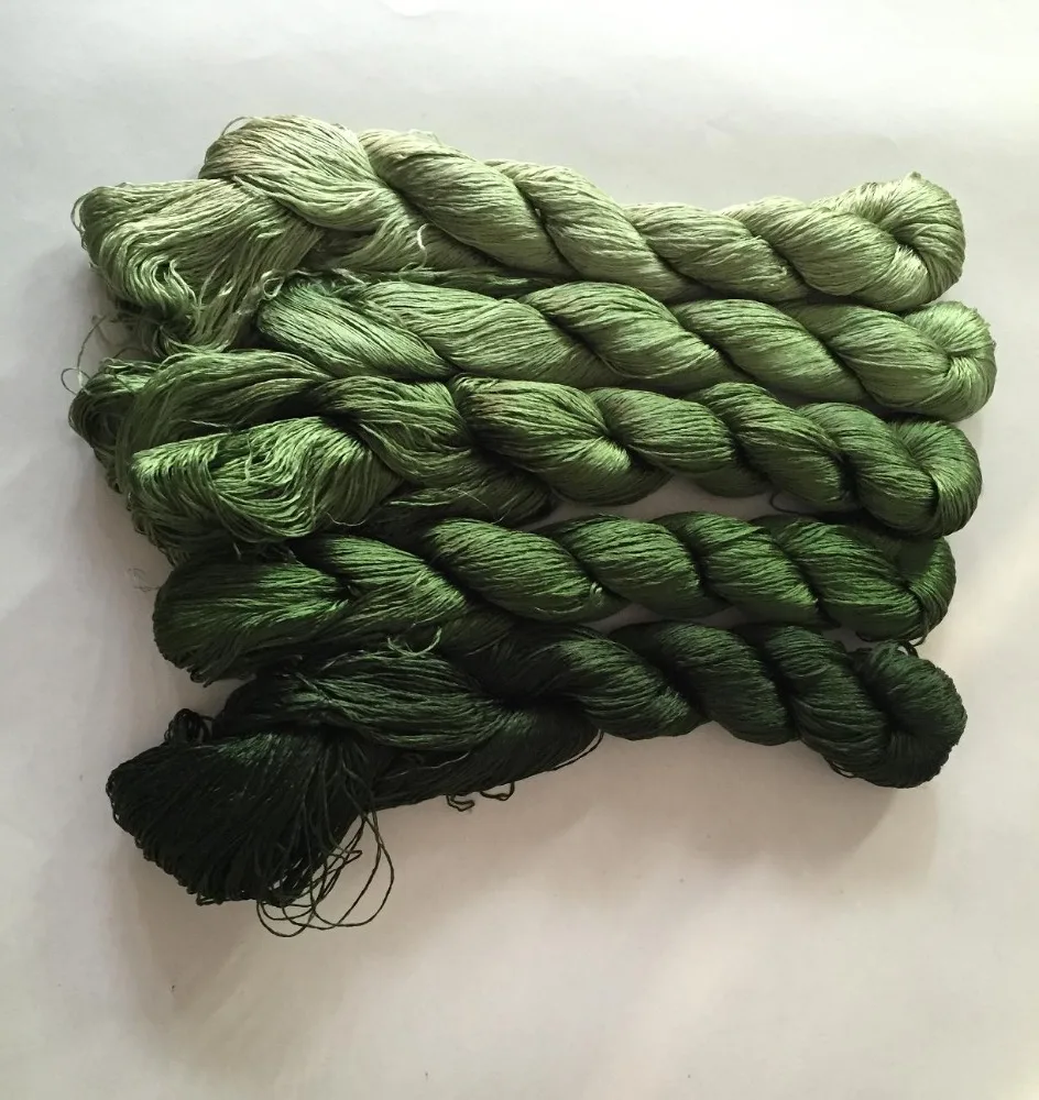 5 skeins hand-dyed Chinese natural mulberry silk embroidery thread floss 440m per skein #45
5 skeins hand-dyed Chinese natural mulberry silk embroidery thread floss 440m per skein #45