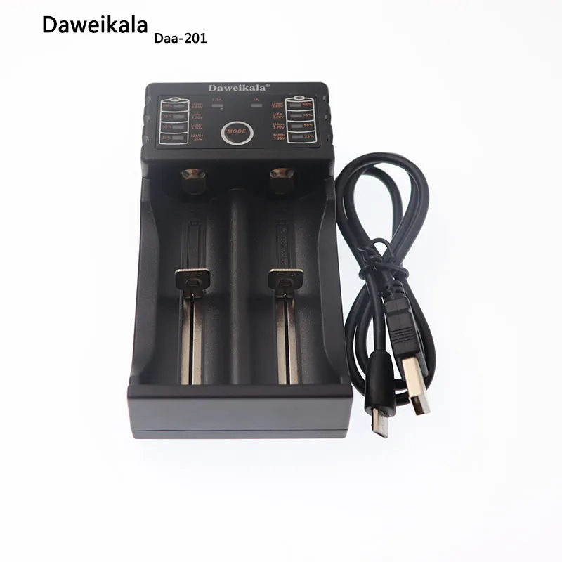 2018 New Daweikala Daa-201 USB Intelligent battery Charger with Power Bank Function for Ni-MH Lithium Ion for 18650 14500 1044
2018 New Daweikala Daa-201 USB Intelligent battery Charger with Power Bank Function for Ni-MH Lithium Ion for 18650 14500 1044