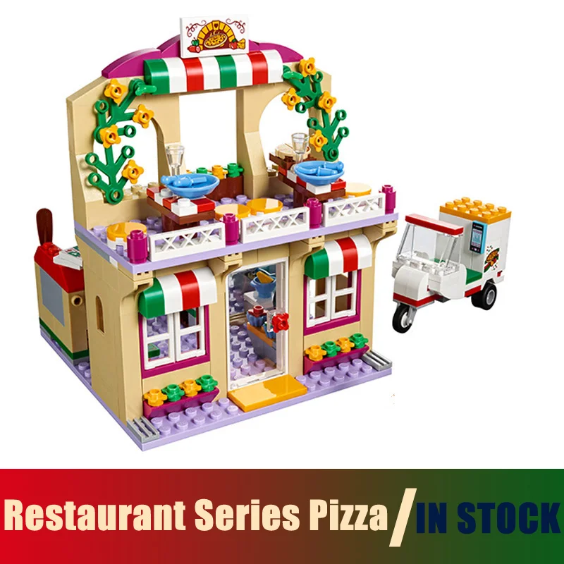 Compatible Lego Friends 41311 Models Building Toy Restaurant Series Pizza 299pcs 01011 Building Blocks Toys & Hobbies