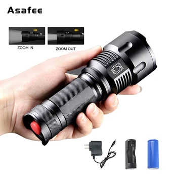 Asafee LED Flashlight Waterproof 800Lumens CREE XM-T6 3Modes Aluminum Alloy LED Torch Flashlights for Camping Fishing
Asafee LED Flashlight Waterproof 800Lumens CREE XM-T6 3Modes Aluminum Alloy LED Torch Flashlights for Camping Fishing