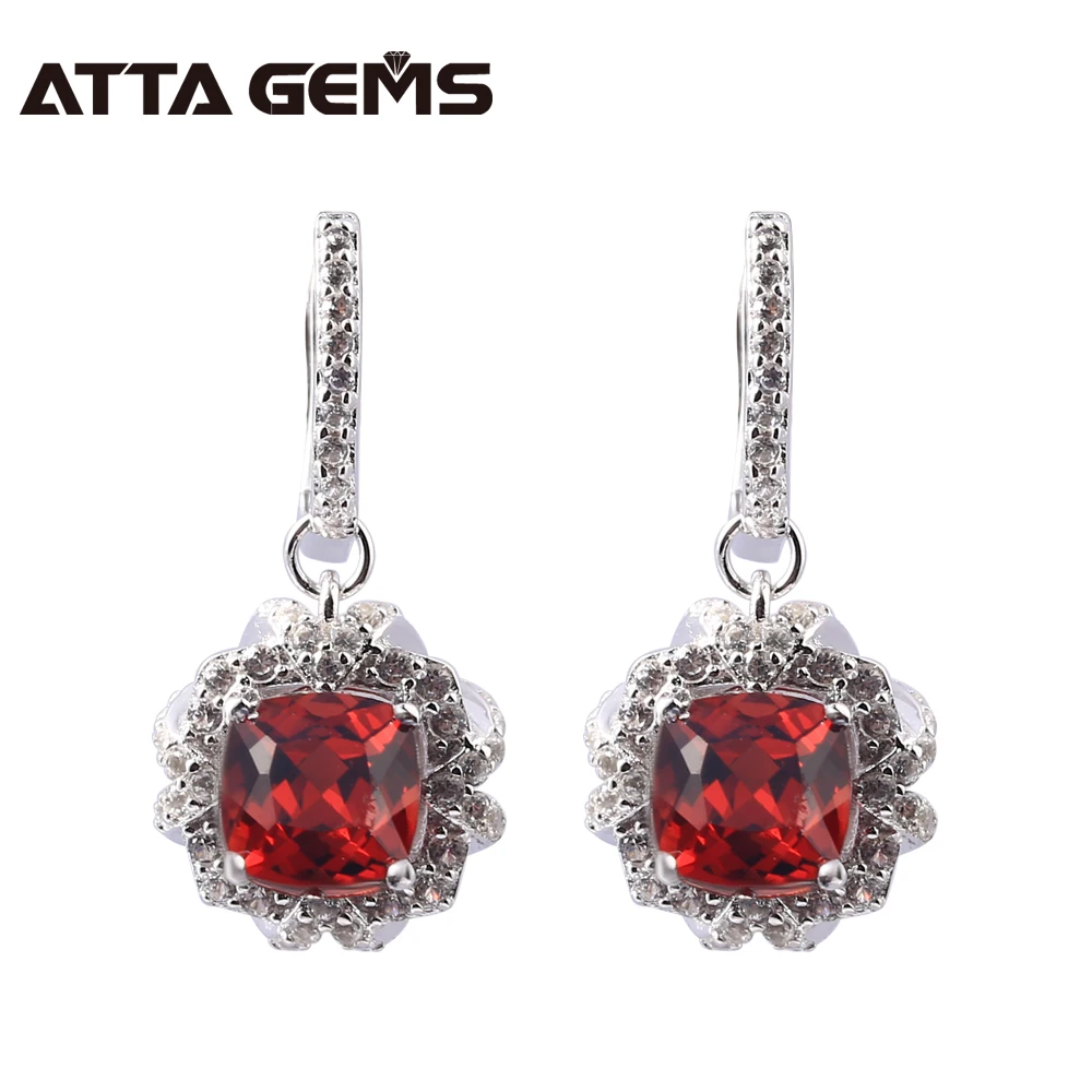 Natural Red Garnet Sterling Silver Drop Earring For Women Wedding Silver Jewelry 1.9 Carats Natural Garnet January BirthStone
Natural Red Garnet Sterling Silver Drop Earring For Women Wedding Silver Jewelry 1.9 Carats Natural Garnet January BirthStone