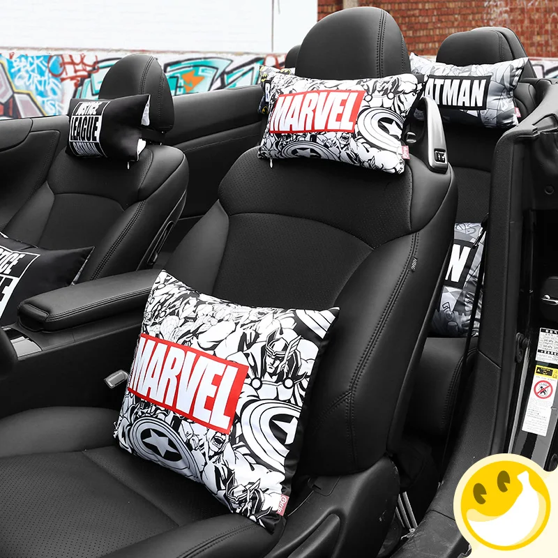 Чехол на подушку в стиле Marvel для автомобиля подушка с эффектом памяти поясницы |