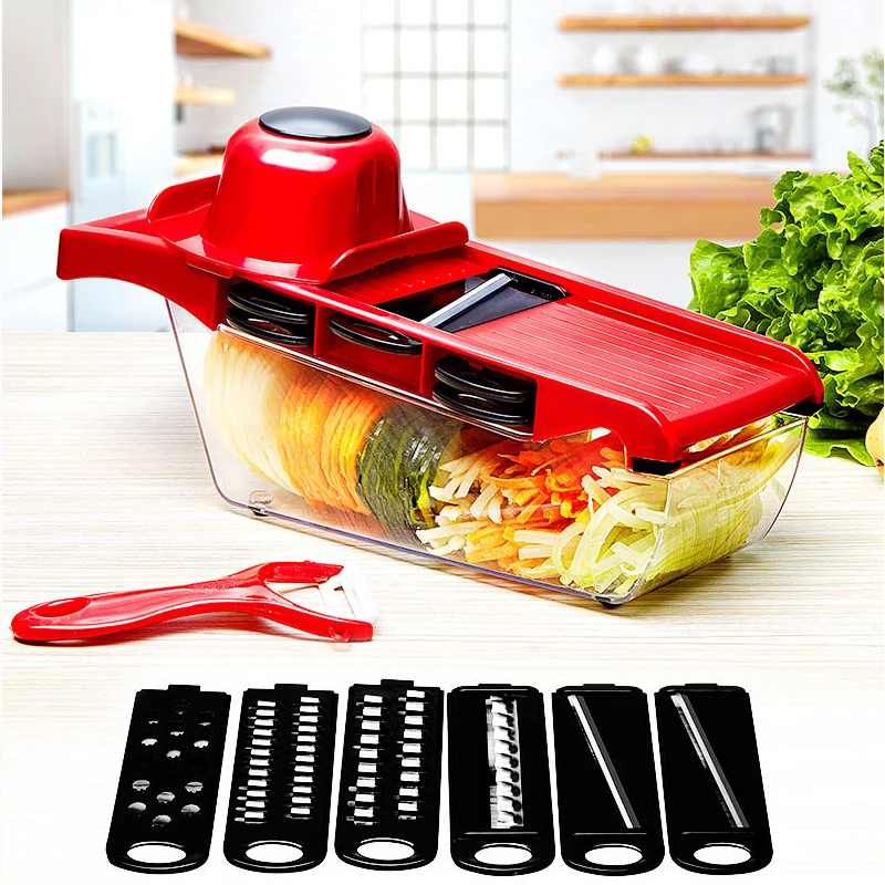 High Quality Creative Mandoline Slicer Vegetable Cutter with Stainless Steel Blade Manual Potato Peeler Carrot Grater Dicer Tool
High Quality Creative Mandoline Slicer Vegetable Cutter with Stainless Steel Blade Manual Potato Peeler Carrot Grater Dicer Tool