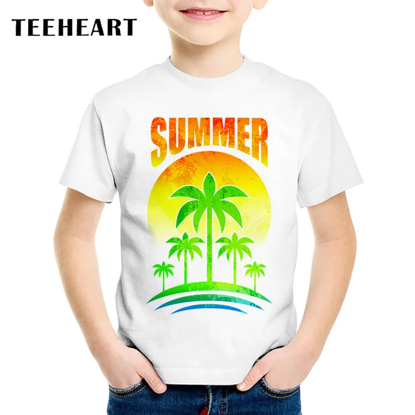 TEEHEART Summer Boys/girls's T-shirt Hawaii Sunset Scenery Print Fashion Kids T shirt Children Tees Clothing 18M-10T TA676
TEEHEART Summer Boys/girls's T-shirt Hawaii Sunset Scenery Print Fashion Kids T shirt Children Tees Clothing 18M-10T TA676