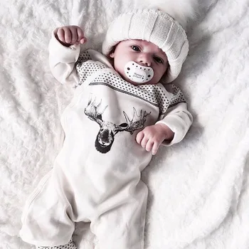 Kacakid 1 Pcs Baby Boys Cute Romper Newborn Baby White Deer Print Long Sleeve Baby Christmas Clothes Romper Playsuit Y6
Kacakid 1 Pcs Baby Boys Cute Romper Newborn Baby White Deer Print Long Sleeve Baby Christmas Clothes Romper Playsuit Y6