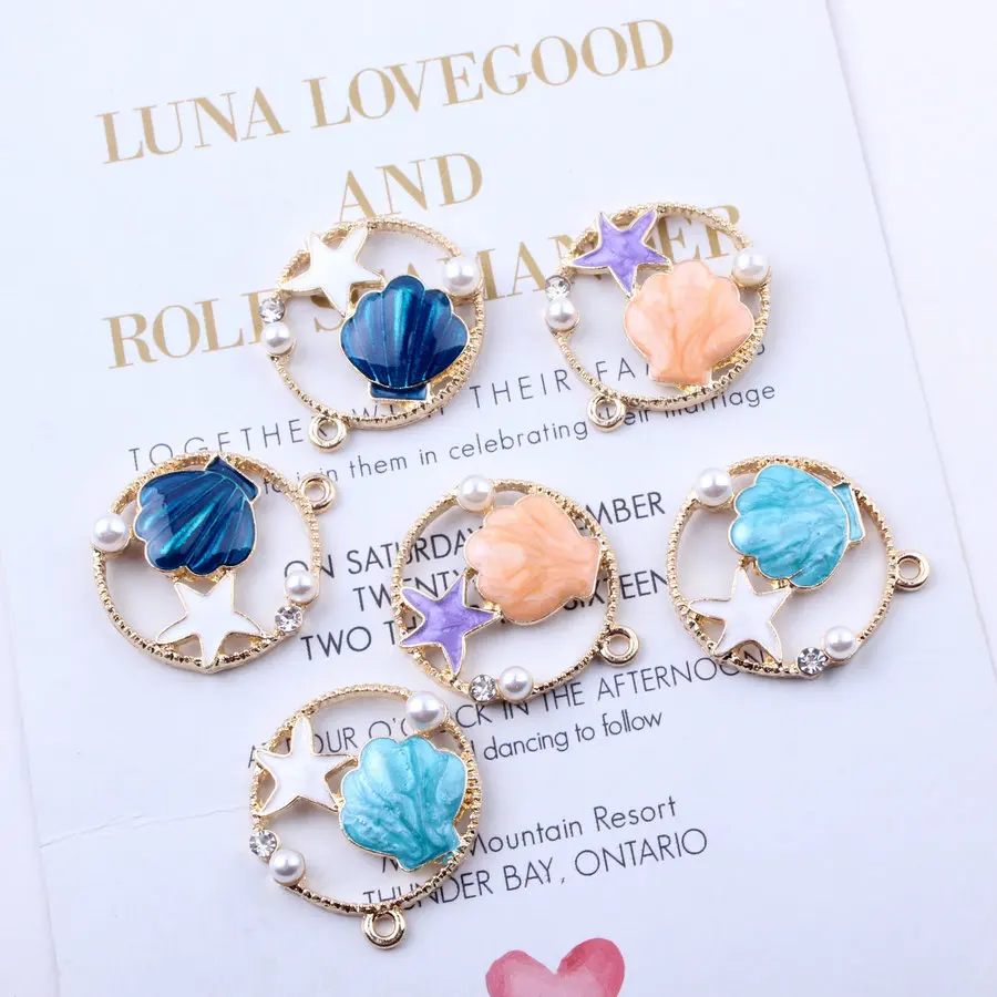 10pcs shell 24*28mm Enamel Charms Alloy Esmaltes Drop Oil DIY Accessories Bracelet Hair Handmade Jewelry Makings
10pcs shell 24*28mm Enamel Charms Alloy Esmaltes Drop Oil DIY Accessories Bracelet Hair Handmade Jewelry Makings