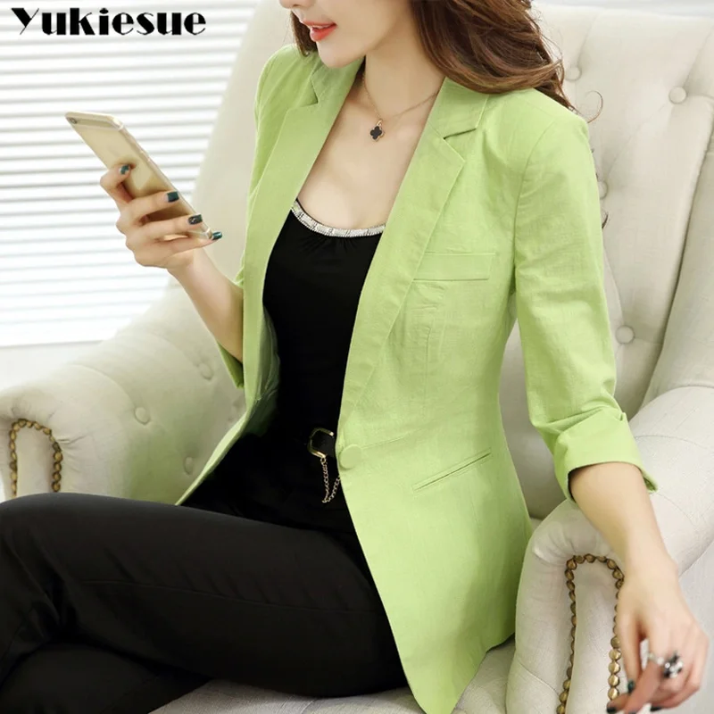 Vintage cotton linen Office Ladies Plaid Blazer Long Sleeve Loose womens Suit Coat Jacket Women blazers Female 2019 Plus size
Vintage cotton linen Office Ladies Plaid Blazer Long Sleeve Loose womens Suit Coat Jacket Women blazers Female 2019 Plus size