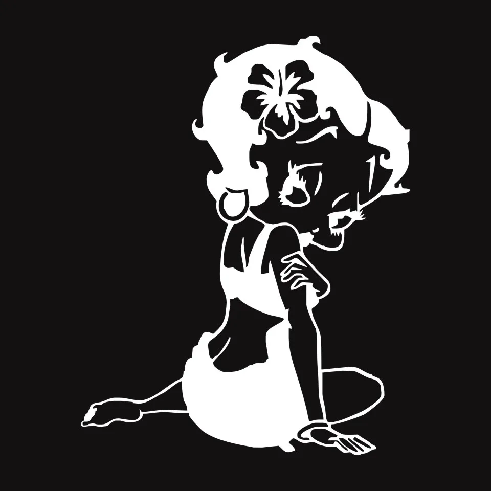 Anycuros Betty Boop Vinyl Car-Styling Motorcycle Stickers Decals 12.2cm15 (5)
