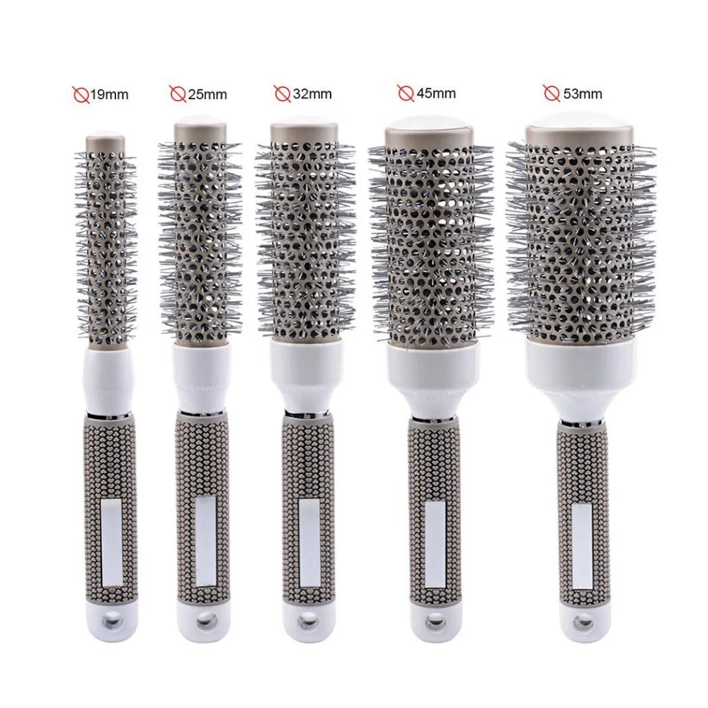 Round Hair Brush Set, Ionic Thermal Hair Brush, Detangling Hair Comb for Men or Women Hair Blow Drying Curling Styling, 5 Size
Round Hair Brush Set, Ionic Thermal Hair Brush, Detangling Hair Comb for Men or Women Hair Blow Drying Curling Styling, 5 Size