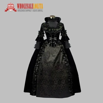 Deluxe Gothic Black Jacquard Pleuche Noble Victorian Era vintage Dress Ball Gown vestido de festa
Deluxe Gothic Black Jacquard Pleuche Noble Victorian Era vintage Dress Ball Gown vestido de festa