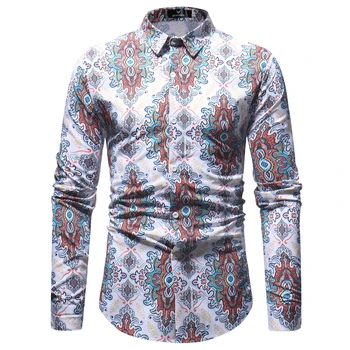 Mens Floral Shirts 2018 Spring Autumn New Flowers Print Slim Fit Long Sleeve Shirt Men Casual Button Down Dress Shirts Camisa
Mens Floral Shirts 2018 Spring Autumn New Flowers Print Slim Fit Long Sleeve Shirt Men Casual Button Down Dress Shirts Camisa