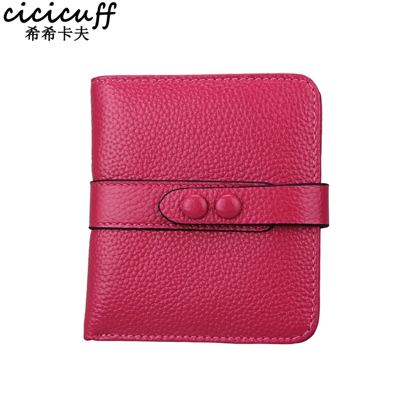 CICICUFF Anti-theft Brush Anti-RFID Bifold Wallets Cowhide Genuine Leather Wallet Women Purses Brand Hasp Card Hoder Short Purse
CICICUFF Anti-theft Brush Anti-RFID Bifold Wallets Cowhide Genuine Leather Wallet Women Purses Brand Hasp Card Hoder Short Purse