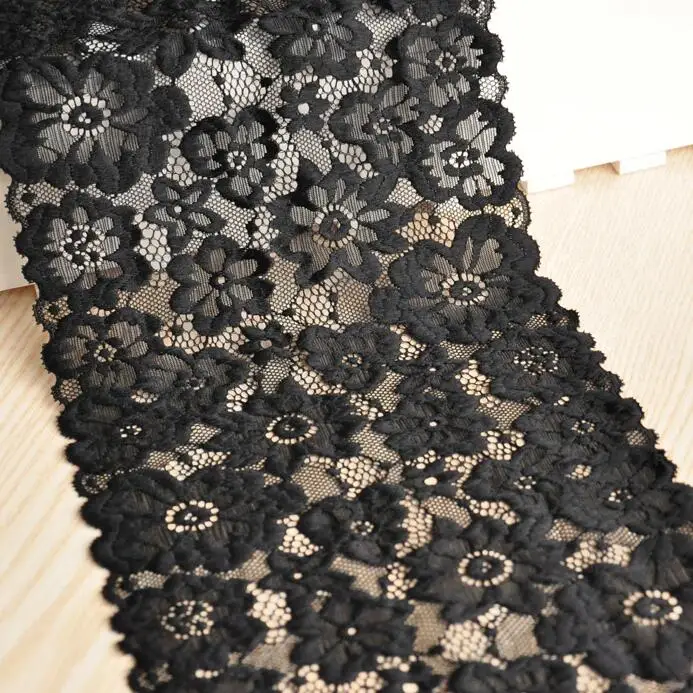 2 Meters Flower Black Stretch Lace Ribbon Elastic Lace Fabric DIY Garment Accessory Sewing Trim Wedding Decoration 17.5cm Width
2 Meters Flower Black Stretch Lace Ribbon Elastic Lace Fabric DIY Garment Accessory Sewing Trim Wedding Decoration 17.5cm Width