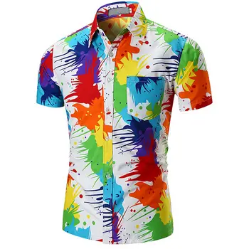 Nice New Men Dress Shirts Short Sleeve Print Shirt Men Hawaii Casual Shirt Brands Summer Slim Tops Shirt European Size
Nice New Men Dress Shirts Short Sleeve Print Shirt Men Hawaii Casual Shirt Brands Summer Slim Tops Shirt European Size