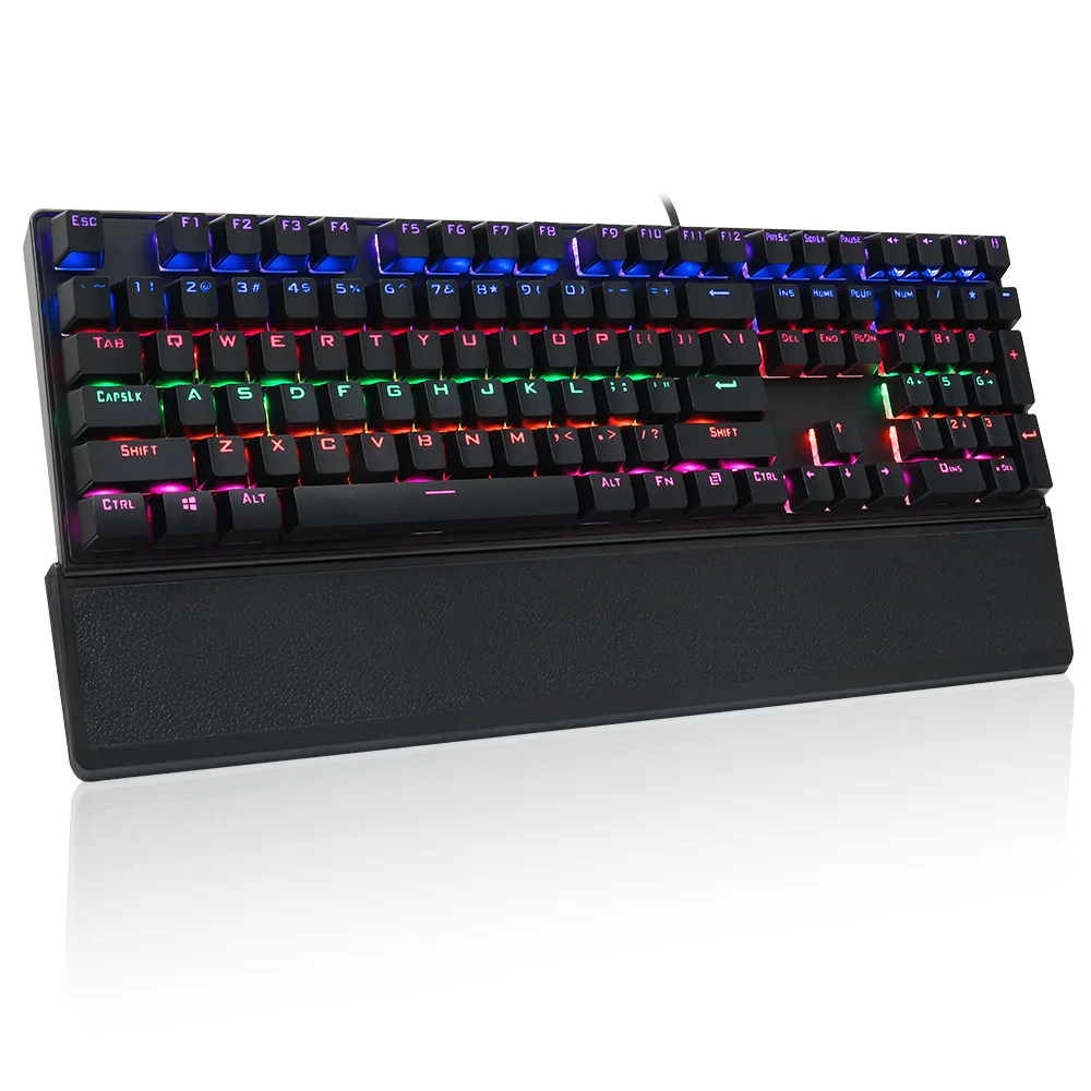 Mechanical Keyboard Detachable Wrist Rest Blue Switch Customize for PC Gamer LED Backlit Gaming Keyboard Full Size Ergonomics
Mechanical Keyboard Detachable Wrist Rest Blue Switch Customize for PC Gamer LED Backlit Gaming Keyboard Full Size Ergonomics