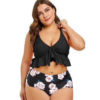 Rosegal Plus Size Ruffle Scale Polka Dot Pineapple Floral Bikini Set Women High Waisted Bikini Swimwear Push Up Bathing Suit
Rosegal Plus Size Ruffle Scale Polka Dot Pineapple Floral Bikini Set Women High Waisted Bikini Swimwear Push Up Bathing Suit