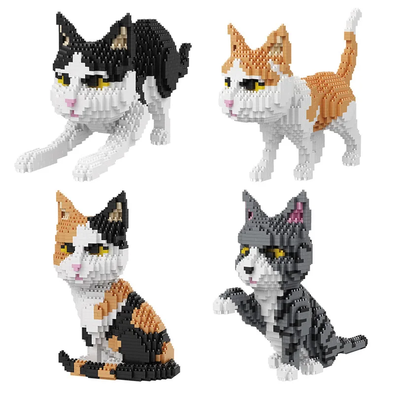 Cartoon Cat Mini Diamond Building balody Block Sitting Walking Waving Stretching Posture Model Brick Toy For Kids Gift
Cartoon Cat Mini Diamond Building balody Block Sitting Walking Waving Stretching Posture Model Brick Toy For Kids Gift