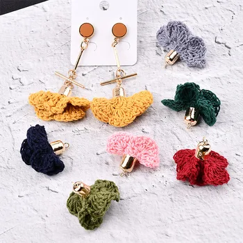 New Arrival 50pcs/lot 31*26MM Handmade Cotton Thread Woven Crochet Floral Tassel Charms DIY Jewelry Findings Flower Pendants
New Arrival 50pcs/lot 31*26MM Handmade Cotton Thread Woven Crochet Floral Tassel Charms DIY Jewelry Findings Flower Pendants