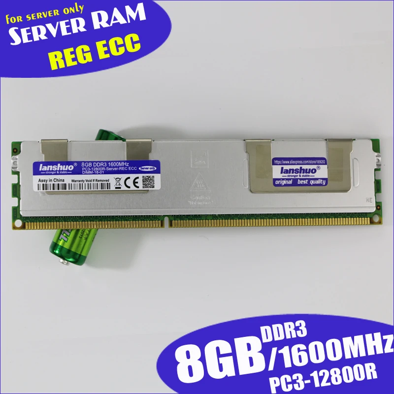 lanshuo 8GB PC3 12800R DDR3 1600MHz 8G 2Rx4 REG ECC High Quality server memory RAM 100% normal work sell 1333 1866
lanshuo 8GB PC3 12800R DDR3 1600MHz 8G 2Rx4 REG ECC High Quality server memory RAM 100% normal work sell 1333 1866