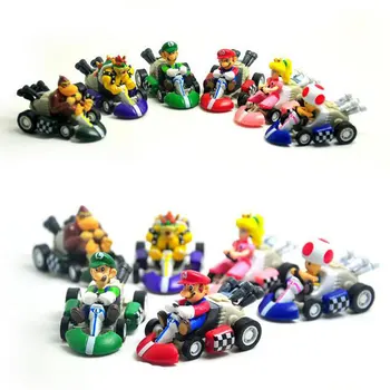 6pcs/Lot 5cm Super Mario Bros Karts Pull Back Cars PVC Action Figure Collection Model Toys Dolls Christmas Gift
6pcs/Lot 5cm Super Mario Bros Karts Pull Back Cars PVC Action Figure Collection Model Toys Dolls Christmas Gift