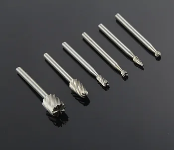 6pcs/set Woodworking Rotating Wood Engraving Cutter Drill Grinder Carving Bit Burr Set Wood Milling Cutter Rotary Tool 
6pcs/set Woodworking Rotating Wood Engraving Cutter Drill Grinder Carving Bit Burr Set Wood Milling Cutter Rotary Tool