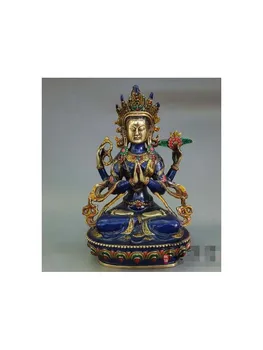 Copper cloisonne handicrafts Tibetan Buddhism statue of the Buddha
Copper cloisonne handicrafts Tibetan Buddhism statue of the Buddha