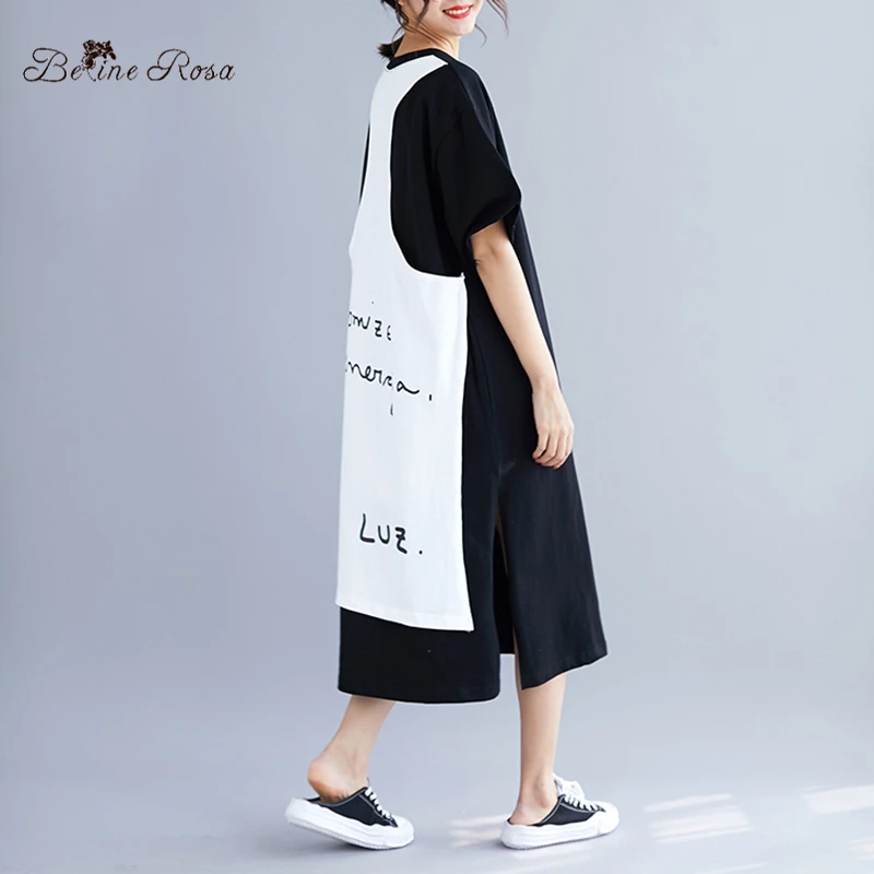 BelineRosa Korean Casual Style Women's Tunic Summer Style False 2 Pcs Short Sleeve T-shirt Dress XE000092
BelineRosa Korean Casual Style Women's Tunic Summer Style False 2 Pcs Short Sleeve T-shirt Dress XE000092