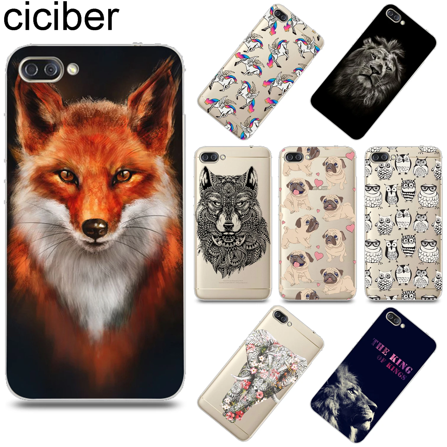 ciciber Animal Lion Fox Cover for ASUS Zenfone 4 Max Plus Pro ZC554KL ZC520KL Soft TPU Phone Case for ASUS ZenFone Go ZB500KL
ciciber Animal Lion Fox Cover for ASUS Zenfone 4 Max Plus Pro ZC554KL ZC520KL Soft TPU Phone Case for ASUS ZenFone Go ZB500KL