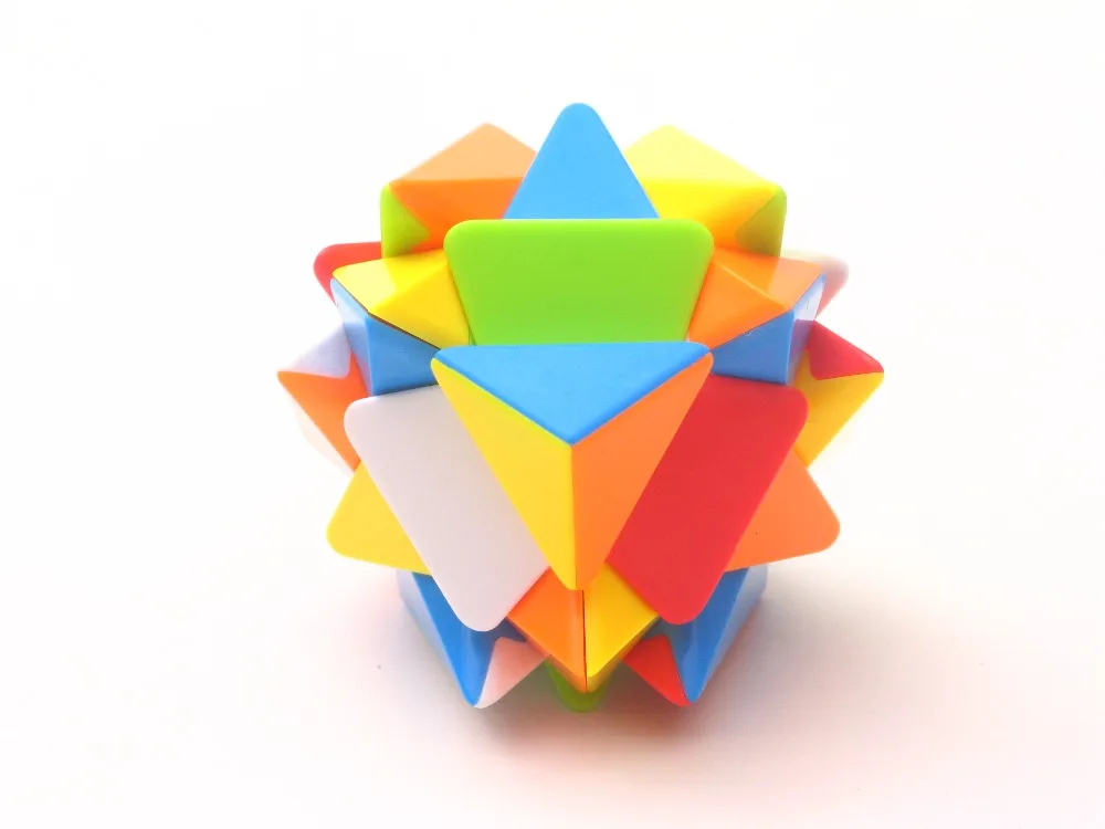 Магический куб FanXin Axis пазл без наклеек цветной Твист волшебный 3x3x3 треугольная