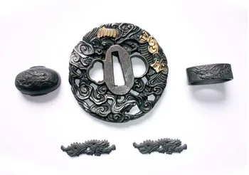 FINE FINISHED JAPANESE SAMURAI KATANA SWORD KOSHIRAE - TSUBA FUCHI KASHIRA MENUKI WITH SIGNED DRAGON
FINE FINISHED JAPANESE SAMURAI KATANA SWORD KOSHIRAE - TSUBA FUCHI KASHIRA MENUKI WITH SIGNED DRAGON