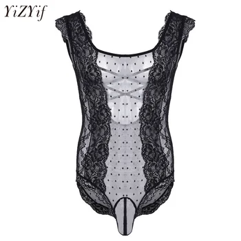 Sexy lenceria Gay Men Lingerie Bodysuit Black Sleeveless One-piece Sheer Floral Lace Sissy Pouch Crossdress Jumpsuit Nightwear
Sexy lenceria Gay Men Lingerie Bodysuit Black Sleeveless One-piece Sheer Floral Lace Sissy Pouch Crossdress Jumpsuit Nightwear