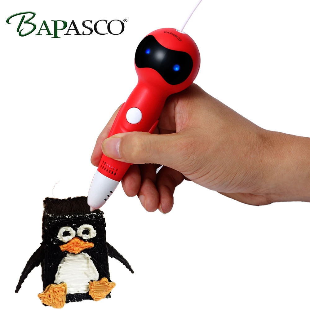 BAPASCO Low Temperature Robot Voice Broadcast 3D Pen 1.75mm PCL Filament ,Wireless 3D Drawing Pen for Kids Power Bank Charger
BAPASCO Low Temperature Robot Voice Broadcast 3D Pen 1.75mm PCL Filament ,Wireless 3D Drawing Pen for Kids Power Bank Charger