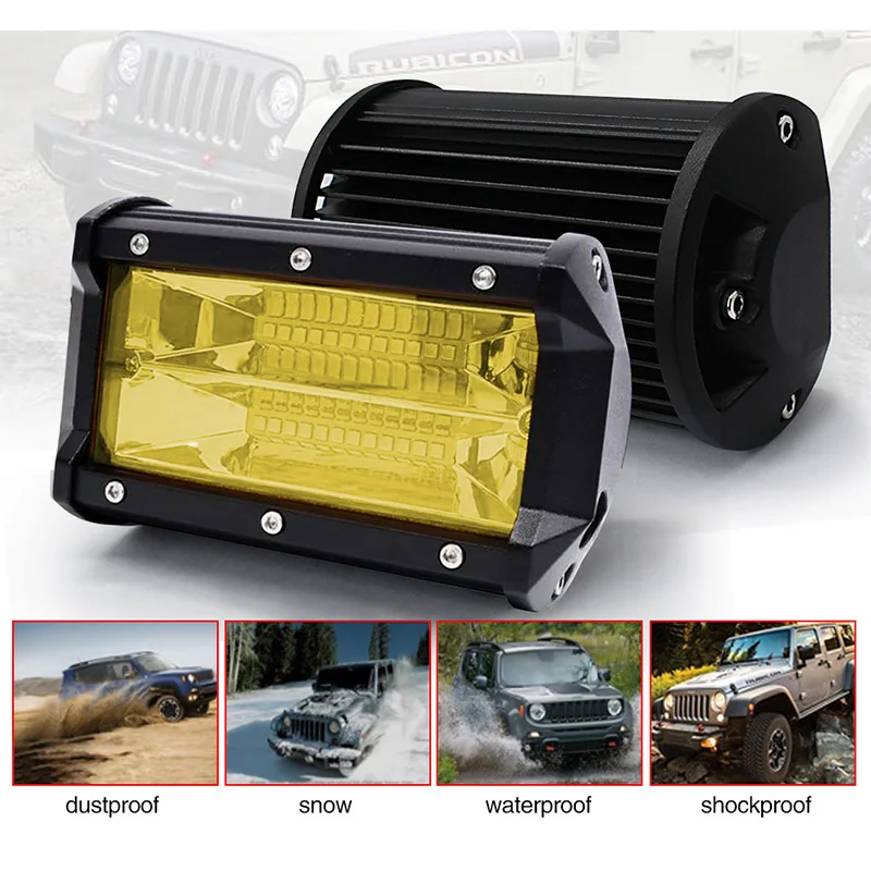 2Pcs Yellow Led Bar Driving Lamp Offroad Work Light Bar Waterproof IP67 For Jeep ATV Car SUV Motorcycle Truck For light 12V/24V
2Pcs Yellow Led Bar Driving Lamp Offroad Work Light Bar Waterproof IP67 For Jeep ATV Car SUV Motorcycle Truck For light 12V/24V